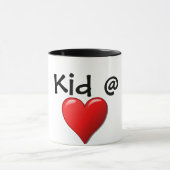Kind bij hart mok (Midden)