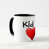 Kind bij hart mok (Voorkant links)