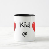 Kind bij hart mok (Midden)