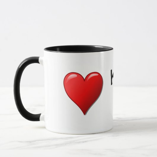 Kind bij hart mok (Links)