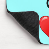 Kind bij hart muismat (Hoek)