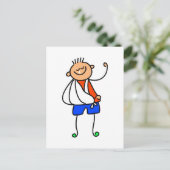 Kind bij ongevallen briefkaart (Staand voorkant)