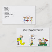 Kind bij Play-Visitekaartjes Visitekaartje (Voorkant / Achterkant)