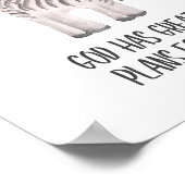 Kind Bijbel Verse Nursery Decor Safari Animal Poster (Hoek)