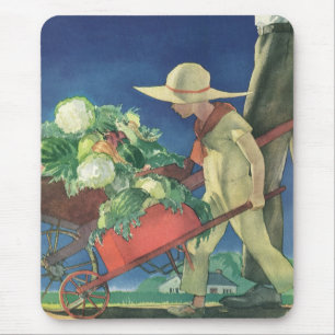  Kind, Biologische Tuinbouw; Overwinnende tuin Muismat