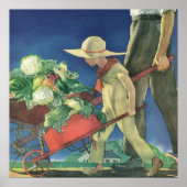  Kind, Biologische Tuinbouw; Overwinnende tuin Poster (Voorkant)