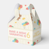 Kind Birthday Balloons Teddy Bear Age Bedankdoosjes (Achterkant)