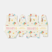 Kind Birthday Balloons Teddy Bear Age Bedankdoosjes (Uitgevouwen)