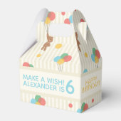 Kind Birthday Balloons Teddy Bear Age Favor Box Bedankdoosjes (Achterkant)