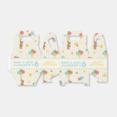 Kind Birthday Balloons Teddy Bear Age Favor Box Bedankdoosjes (Uitgevouwen)