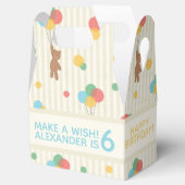 Kind Birthday Balloons Teddy Bear Age Favor Box Bedankdoosjes (Geopend)