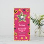 Kind Birthday Halloween Costume Party Invitation (Staand voorkant)