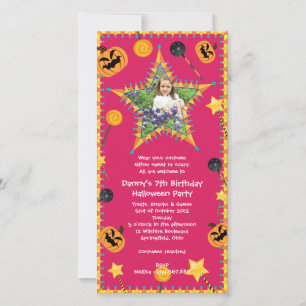 Kind Birthday Halloween Costume Party Invitation