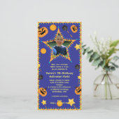 Kind Birthday Hallowen Costume Party Invitation (Staand voorkant)