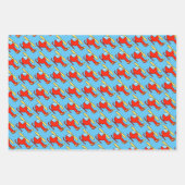 Kind Birthday heli, vrachtwagen en rode choo-trein Inpakpapier Vel (Voorkant 2)