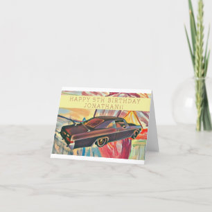  Kind Birthday Kaart Car Fun Unieke