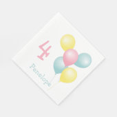 Kind Birthday Party Balloons Napkins Servet (Hoek)