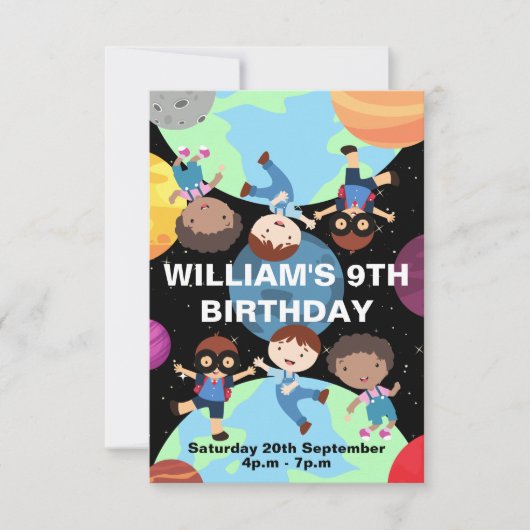 Kind Birthday Uitnodiging (Voorkant)