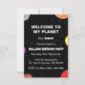 Kind Birthday Uitnodiging (Achterkant)