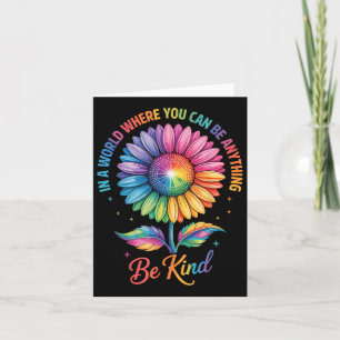 Kind Bloem Regenboog LGBTQ Trans Biual Gay Lesbian Kaart