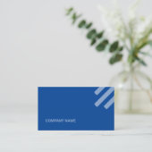 Kind Blue Tone Flat Shapes Qr Code Visitekaartje (Staand voorkant)