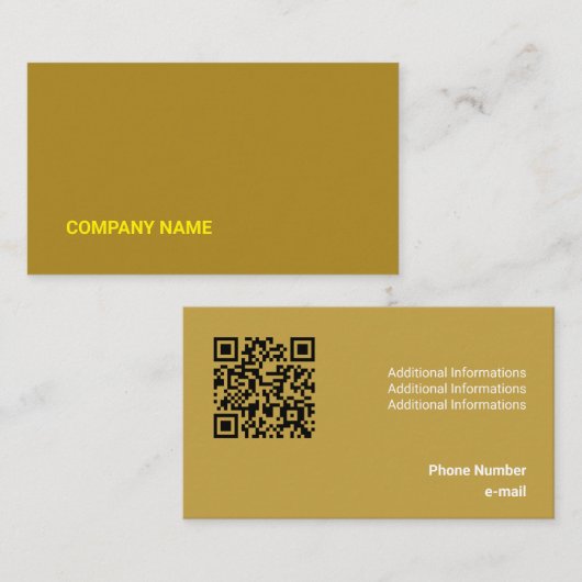 Kind Blue Tone Flat Shapes Qr Code Visitekaartje (Voorkant / Achterkant)