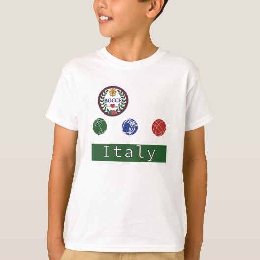 Kind Bocce Balls Italy T-shirt (Voorkant)