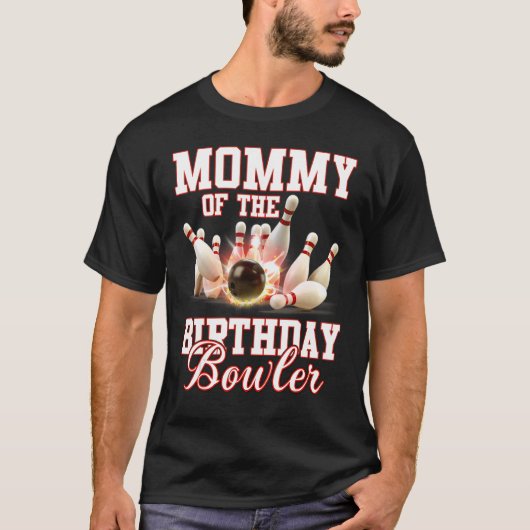 Kind Bowling Party mama van de Birthday Bowler T-shirt (Voorkant)