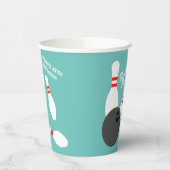 Kind bowling Verjaardagsfeestje op maat gemaakte p Papieren Bekers (Links)