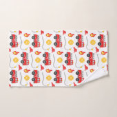 Kind brandweerwagen bad handdoek (Handdoek)