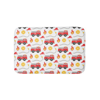 Kind brandweerwagen badmat