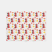 Kind brandweerwagen fleece deken (Voorkant (Horizontaal))