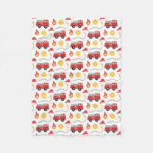 Kind brandweerwagen fleece deken (Voorkant)