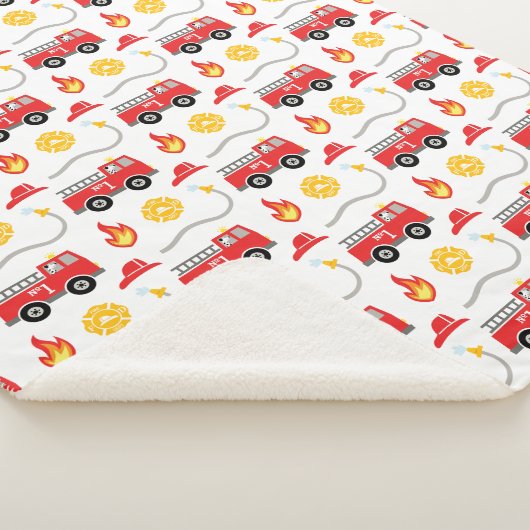 Kind brandweerwagen sherpa deken (3/4)