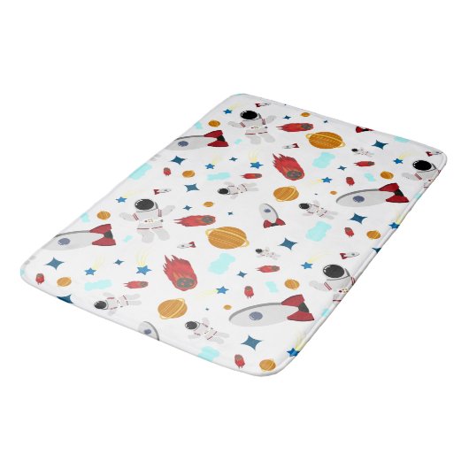 Kind Buitenruimte en astronaut patroon Badmat (Gekanteld)