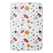 Kind Buitenruimte en astronaut patroon Badmat (Voorkant Verticaal)