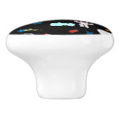 Kind Buitenruimte en astronaut patroon Keramische Knop (Zijkant)