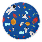 Kind Buitenruimte en astronaut patroon Keramische Knop (Voorkant)