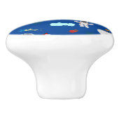 Kind Buitenruimte en astronaut patroon Keramische Knop (Zijkant)