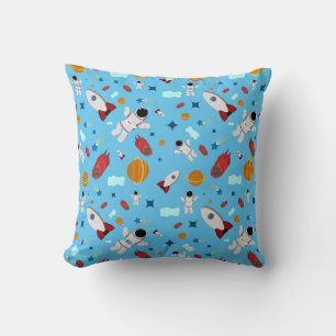 Kind Buitenruimte en astronaut patroon Kussen