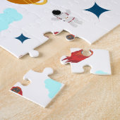 Kind Buitenruimte en astronaut patroon Legpuzzel (Zijkant)