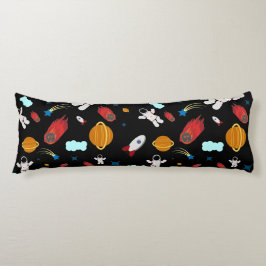 Kind Buitenruimte en astronaut patroon Lichaamskussen