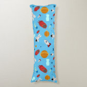 Kind Buitenruimte en astronaut patroon Lichaamskussen (Voorkant Verticaal)