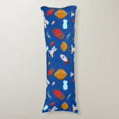 Kind Buitenruimte en astronaut patroon Lichaamskussen (Voorkant Verticaal)