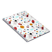 Kind Buitenruimte en astronaut patroon Notitieboek (Rechterzijde)