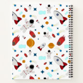 Kind Buitenruimte en astronaut patroon Notitieboek (Achterkant)