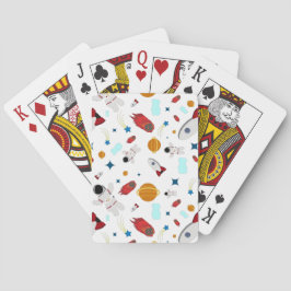 Kind Buitenruimte en astronaut patroon Pokerkaarten