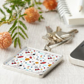 Kind Buitenruimte en astronaut patroon Sleutelhanger (Zijkant)