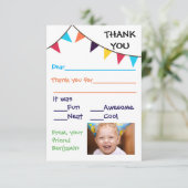 Kind Bunting Custom - 3x5 dank u kaarten (Staand voorkant)
