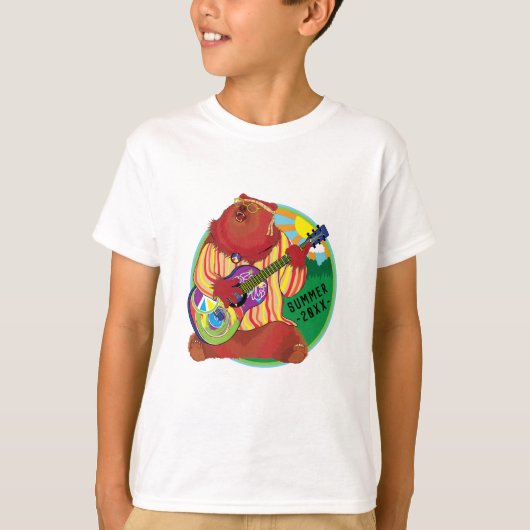 Kind Camp T-Shirt Singing Beer personaliseren (Voorkant)